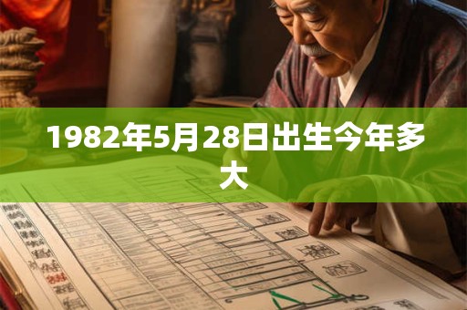 1982年5月28日出生今年多大