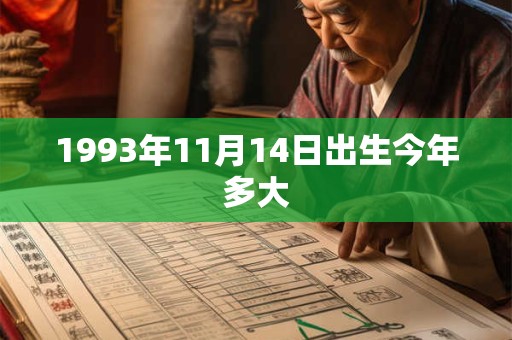 1993年11月14日出生今年多大 1993年11月14日出生今年多大