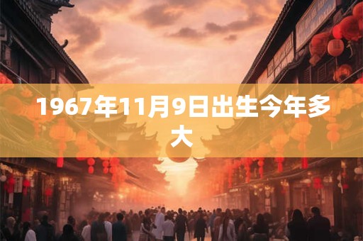 1967年11月9日出生今年多大