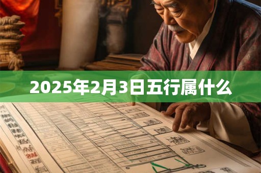 2025年2月3日五行属什么