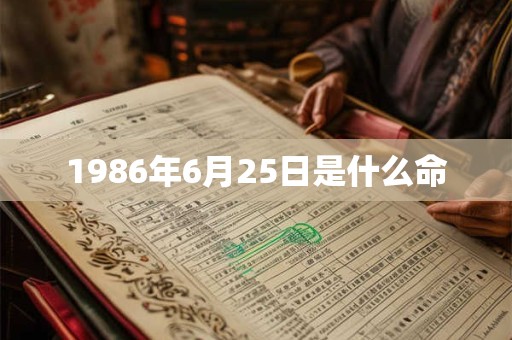 1986年6月25日是什么命