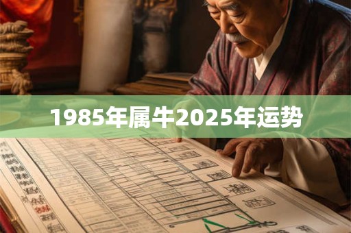 1985年属牛2025年运势