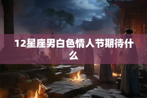12星座男白色情人节期待什么