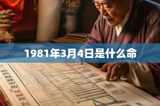 1981年3月4日是什么命