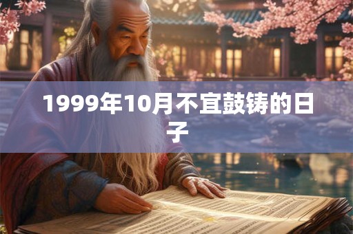 1999年10月不宜鼓铸的日子