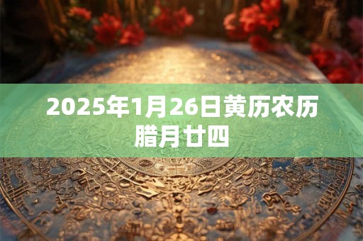 2025年1月26日黄历农历腊月廿四