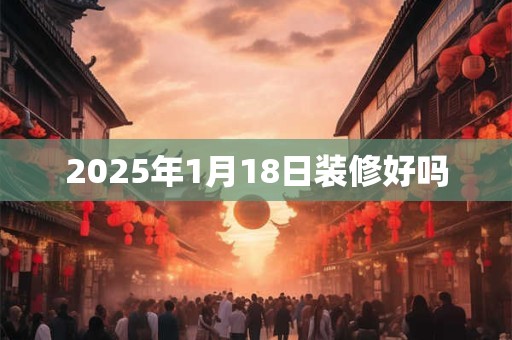 2025年1月18日装修好吗