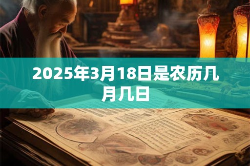 2025年3月18日是农历几月几日