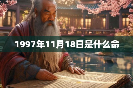 1997年11月18日是什么命