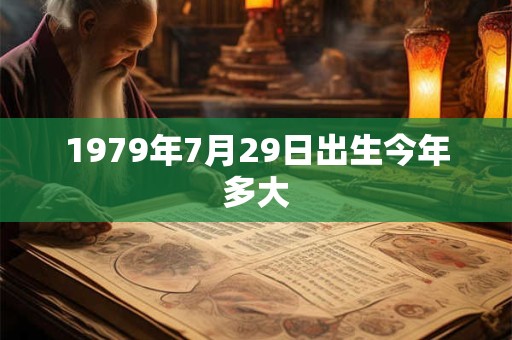 1979年7月29日出生今年多大