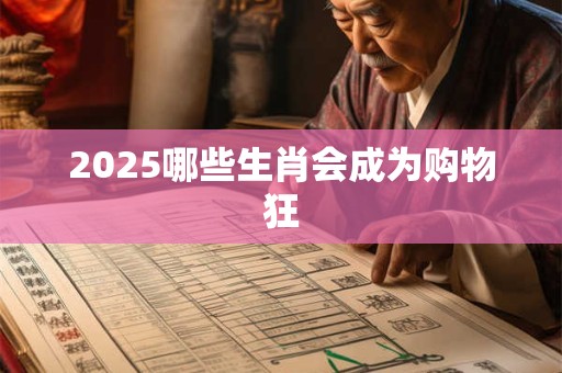 2025哪些生肖会成为购物狂