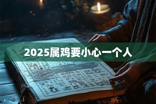 2025属鸡要小心一个人