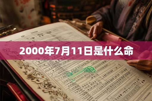 2000年7月11日是什么命