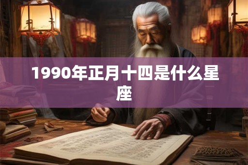 1990年正月十四是什么星座