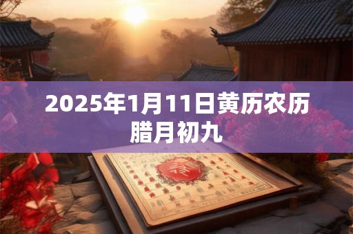2025年1月11日黄历农历腊月初九