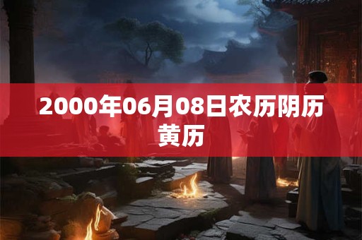 2000年06月08日农历阴历黄历