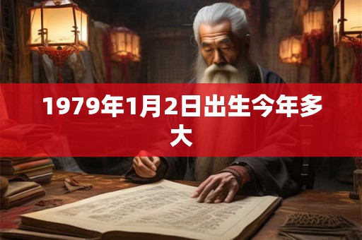 1979年1月2日出生今年多大