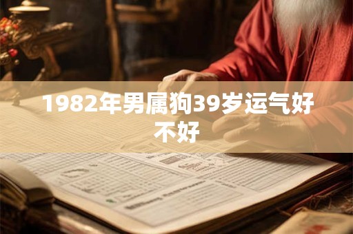 1982年男属狗39岁运气好不好