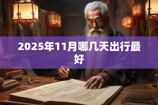 2025年11月哪几天出行最好