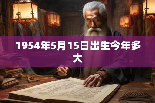 1954年5月15日出生今年多大