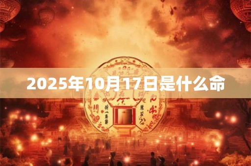 2025年10月17日是什么命