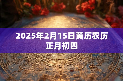2025年2月15日黄历农历正月初四