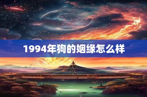 1994年狗的姻缘怎么样