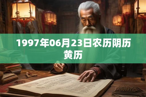 1997年06月23日农历阴历黄历
