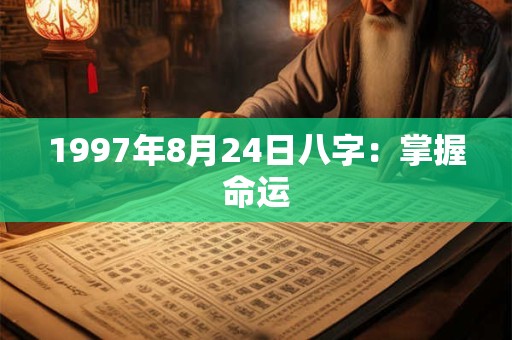 1997年8月24日八字：掌握命运