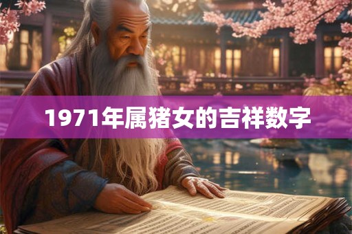 1971年属猪女的吉祥数字