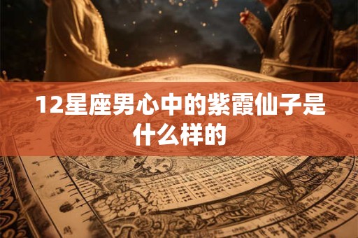 12星座男心中的紫霞仙子是什么样的
