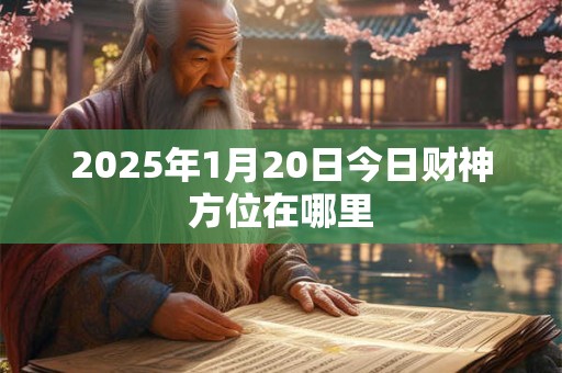 2025年1月20日今日财神方位在哪里