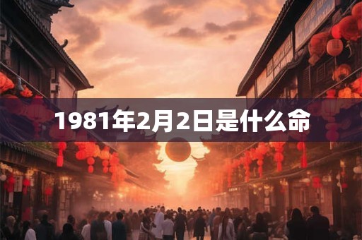 1981年2月2日是什么命
