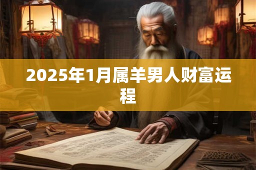 2025年1月属羊男人财富运程