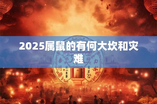 2025属鼠的有何大坎和灾难