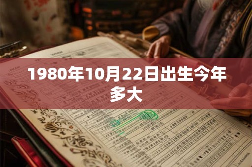1980年10月22日出生今年多大