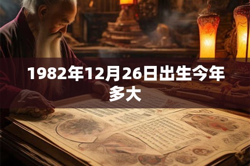 1982年12月26日出生今年多大