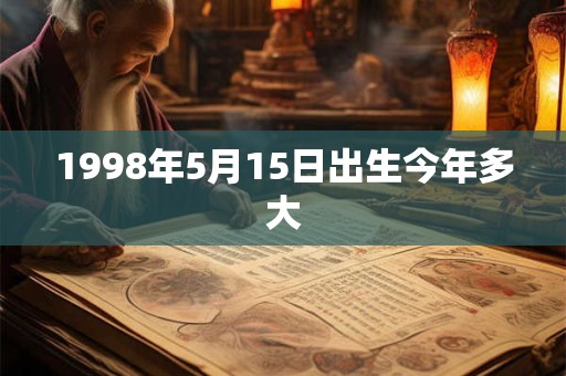 1998年5月15日出生今年多大