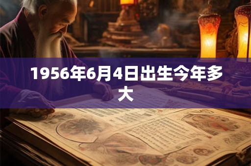 1956年6月4日出生今年多大