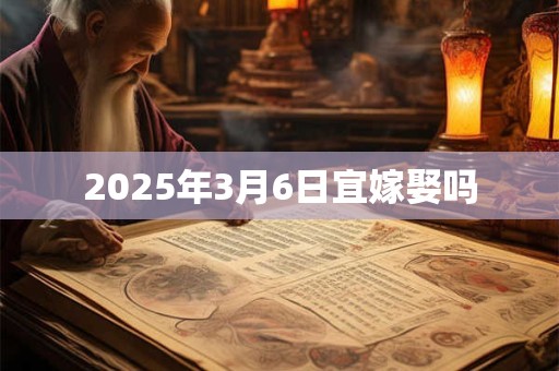 2025年3月6日宜嫁娶吗
