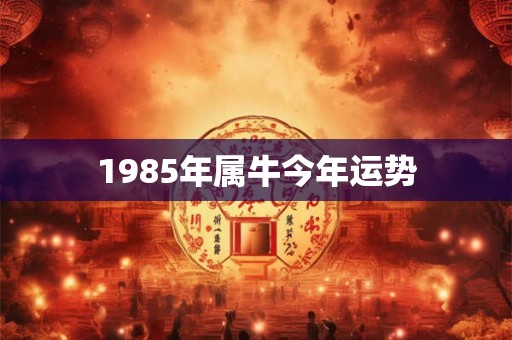 1985年属牛今年运势