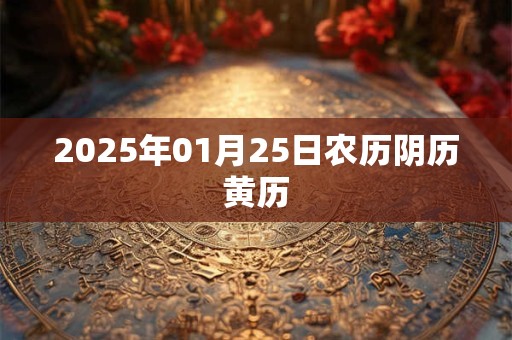 2025年01月25日农历阴历黄历