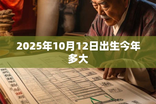 2025年10月12日出生今年多大