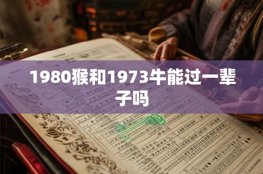 1980猴和1973牛能过一辈子吗