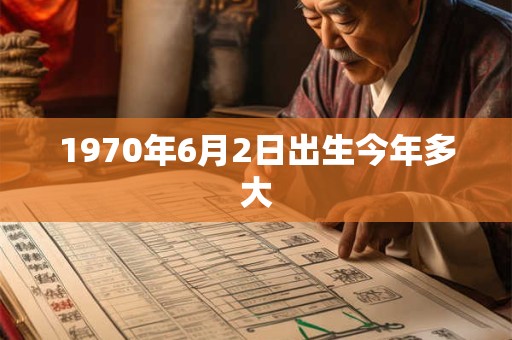 1970年6月2日出生今年多大