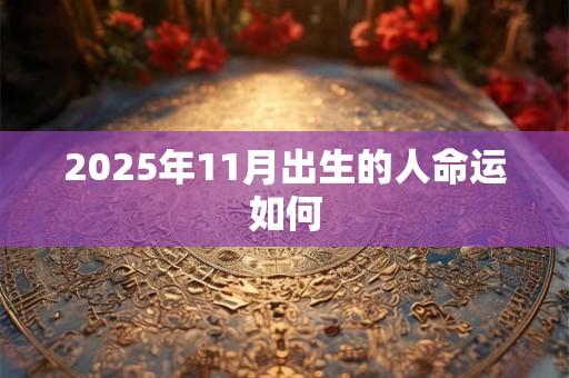 2025年11月出生的人命运如何