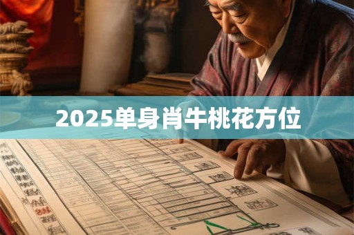 2025单身肖牛桃花方位