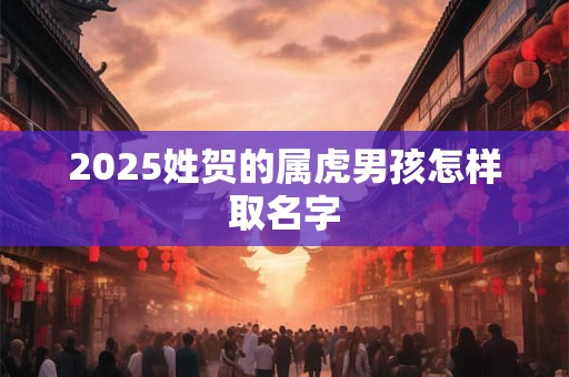 2025姓贺的属虎男孩怎样取名字