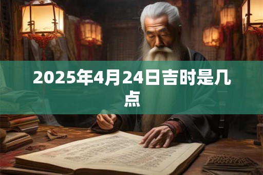 2025年4月24日吉时是几点