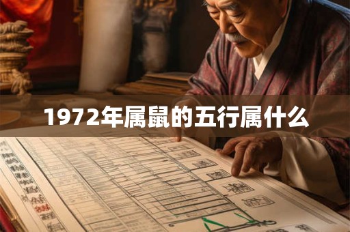 1972年属鼠的五行属什么